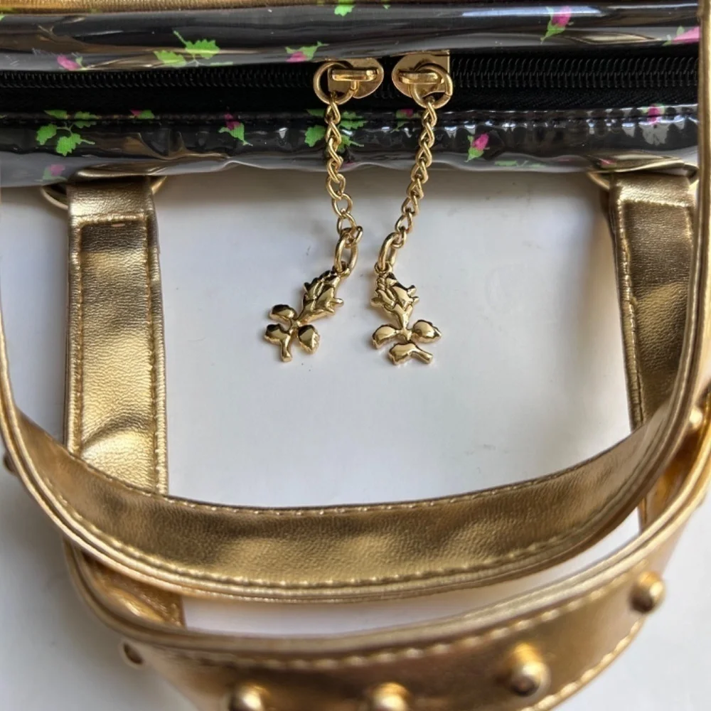 Betsey Johnson 2 Handle Cosmetic Make-Up Case LIKE NEW